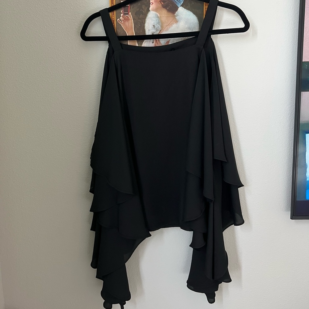 Nasty gal black flow top